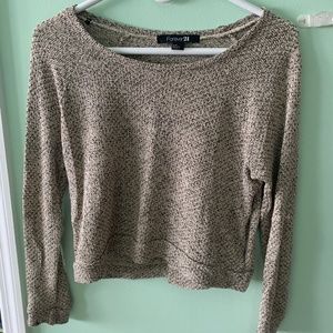 Forever 21 long sleeve crop